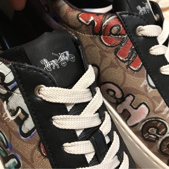 🥰 Coach X Mint + Serf Clip Low Top Sneaker In Signature Canvas - Picture 9 of 16